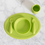 ezpz Primeiro Conjunto de Alimentação Verde Lima EUFFG001
