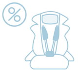 Dos 40/61 aos 125 cm (até aos 6/7 anos)