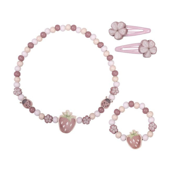 Little Dutch Necklace + Bracelet + Hair Clips Strawberry 126213