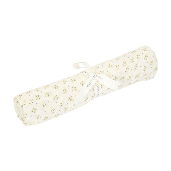 Little Dutch Muslin Swaddle 120x120 Blueberry Leaves TE51914034