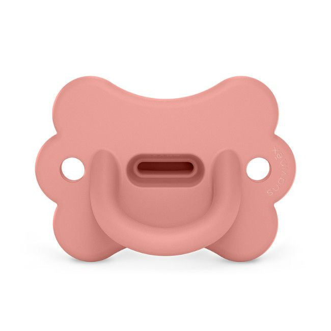 Suavinex SX Pro Physiological Silicone Soother Smoothie Butterfly Peach Pink 6-18M