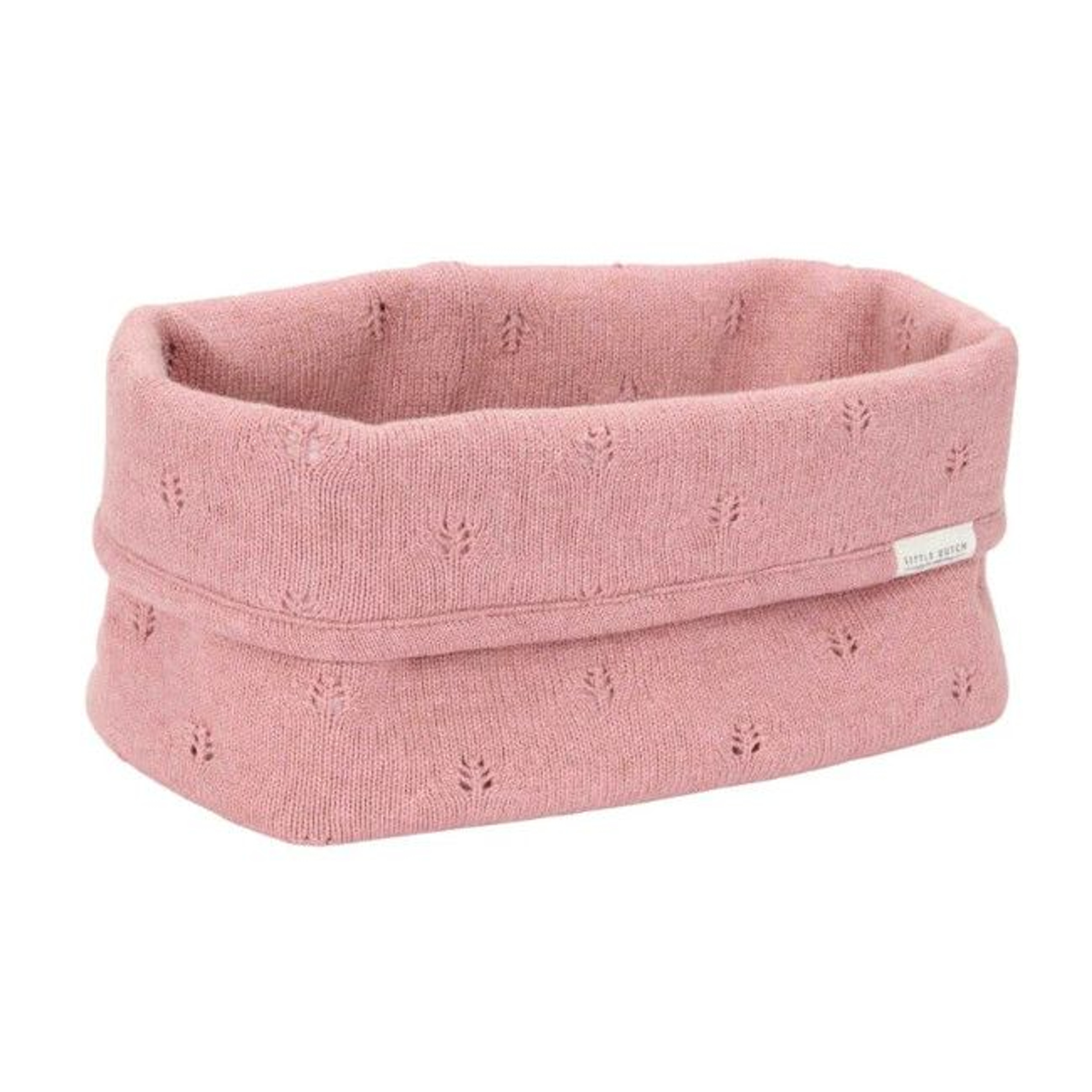 Little Dutch Knitted Storage Basket Pure Pink Blush TE31254009
