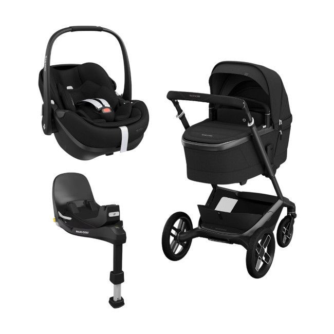 Maxi-Cosi Trio Fame + Carrycot + Pebble 360 Pro2 + Base Twillic Black