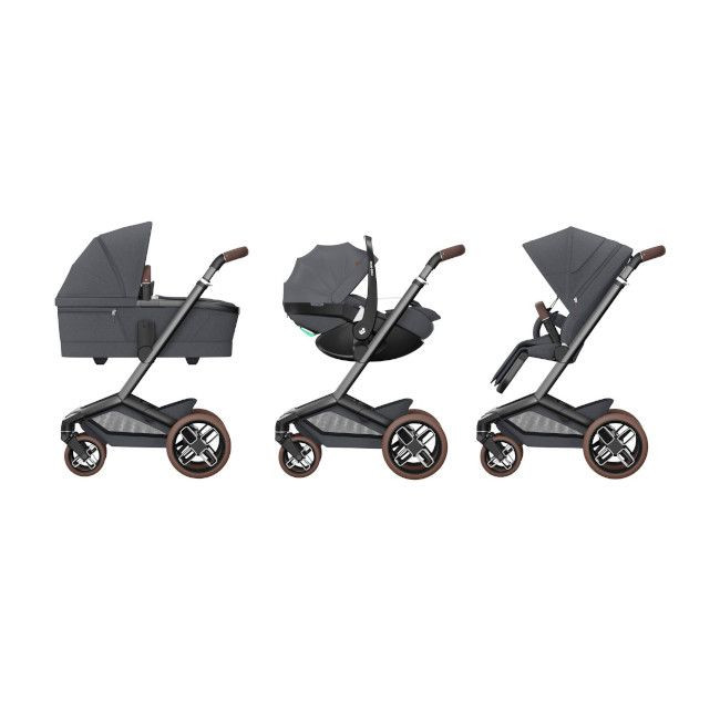 Maxi-Cosi Trio Fame + Alcofa + Ovinho Pebble 360 Pro2 + Base Twillic Graphite