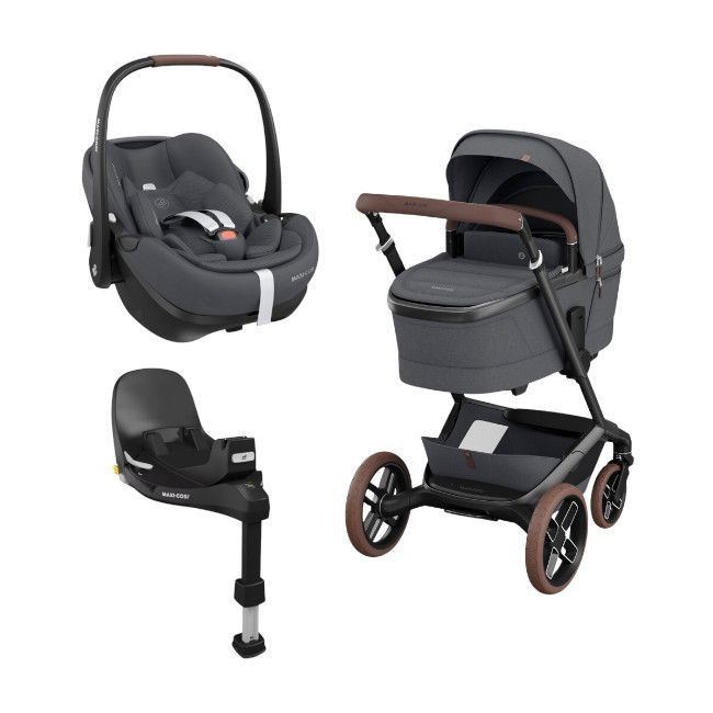 Maxi-Cosi Trio Fame + Carrycot + Pebble 360 Pro2 + Base Twillic Graphite
