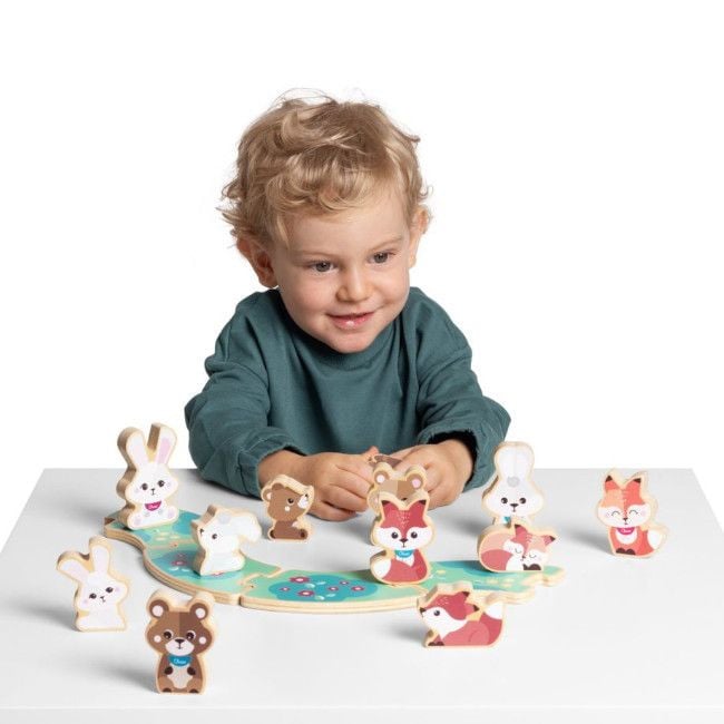 Chicco Playset My Wood Friends Coelhinhos Pai e Filha +2 Anos 00012208100000