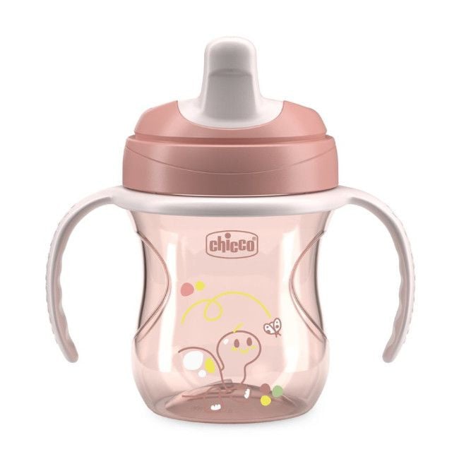 Chicco Training Cup with Handles Pink Turtle +6M 00006921150000