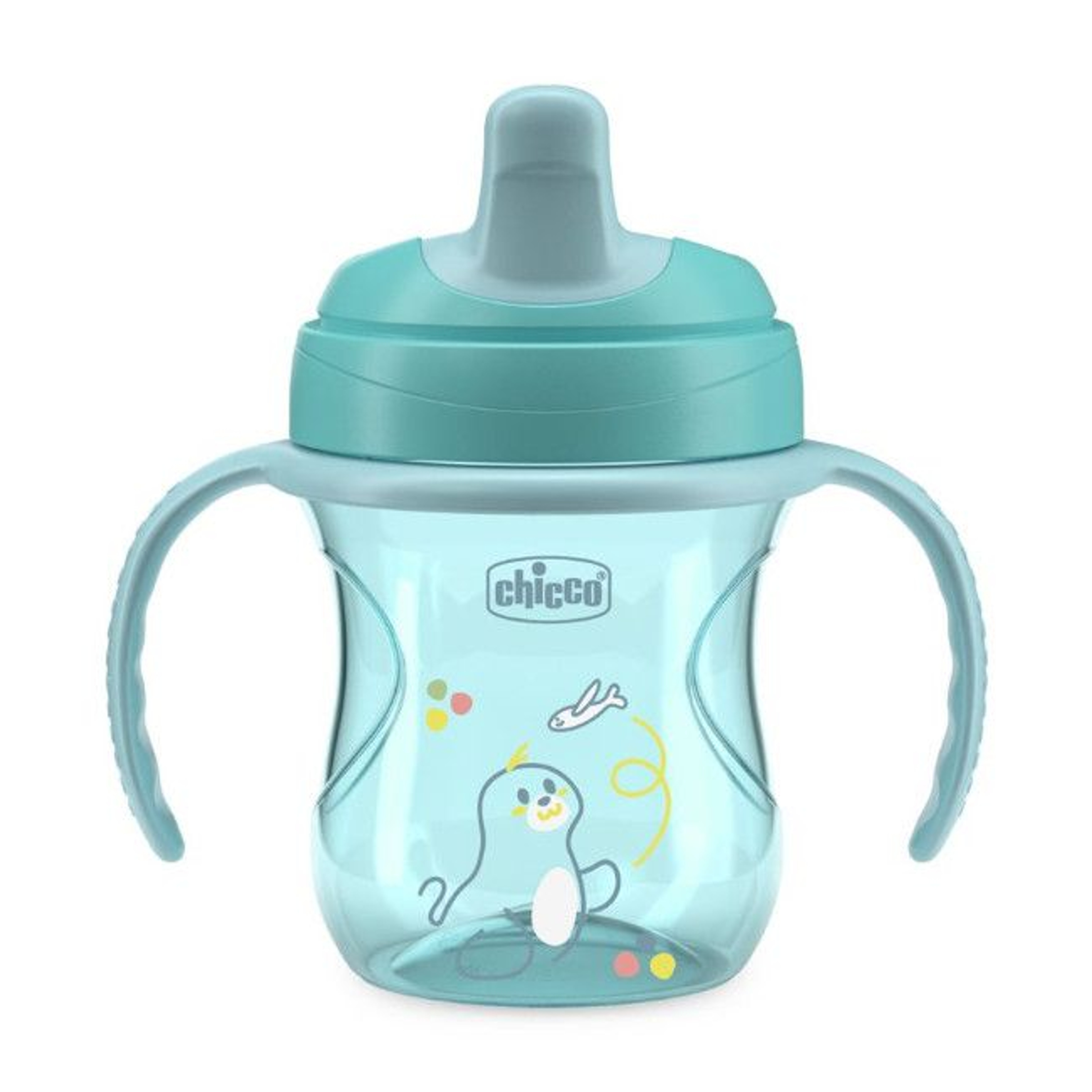 Chicco Training Cup with Handles Blue Seal +6M 00006921250000