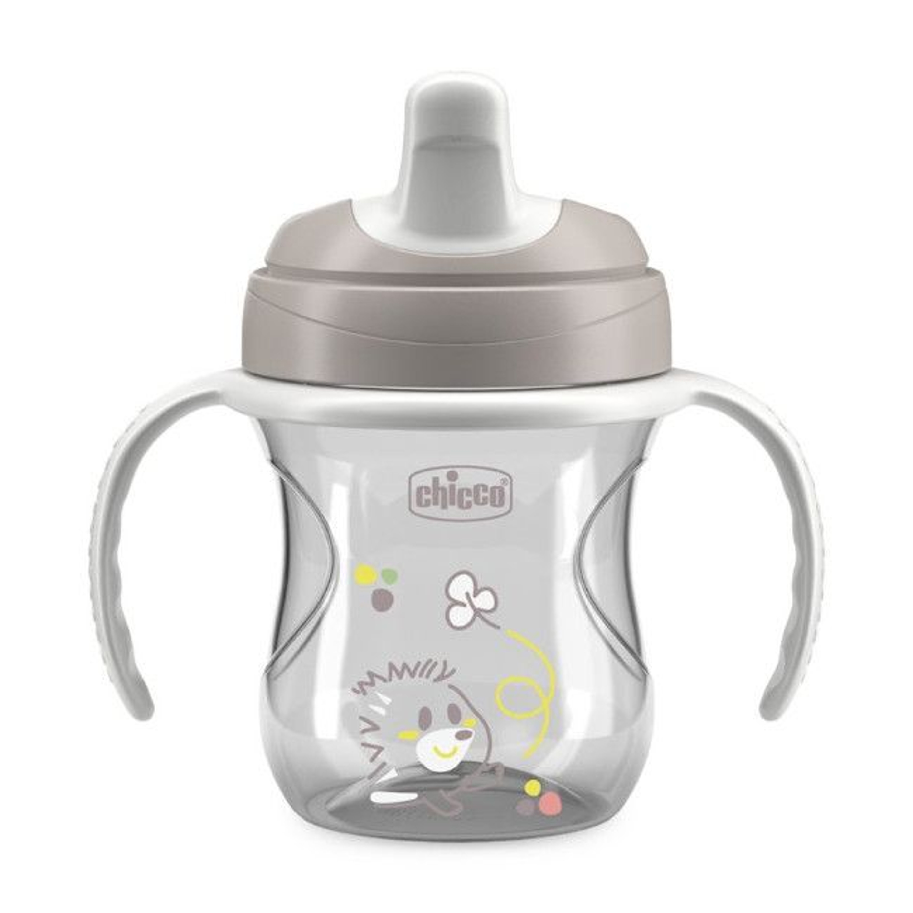 Chicco Training Cup with Handles Grey Hedgehog +6M 00006921350000