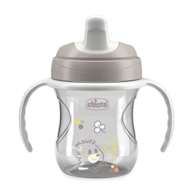 Chicco Training Cup with Handles Grey Hedgehog +6M 00006921350000