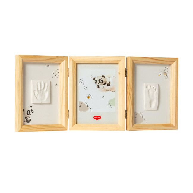 Tiny Love Triple Frame with Clay Kit Natural Wood