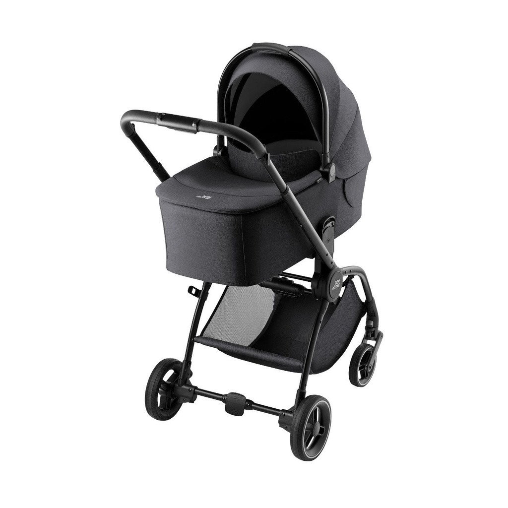 Britax Römer Stroller + Rio Style Carrycot Carbon Black
