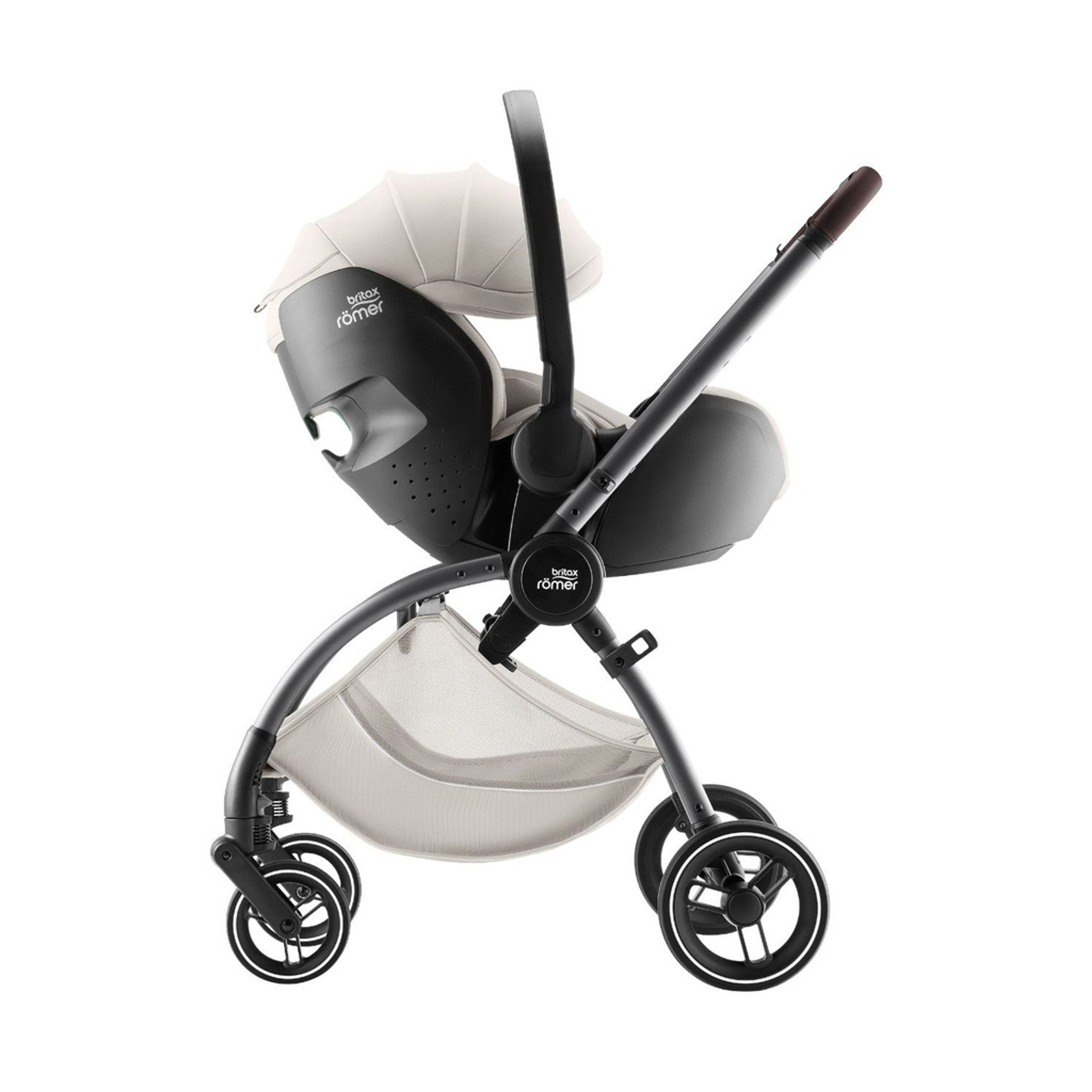 Britax Römer Rio Stroller + BabySafe Pro Lux Infant Car Seat Soft Taupe
