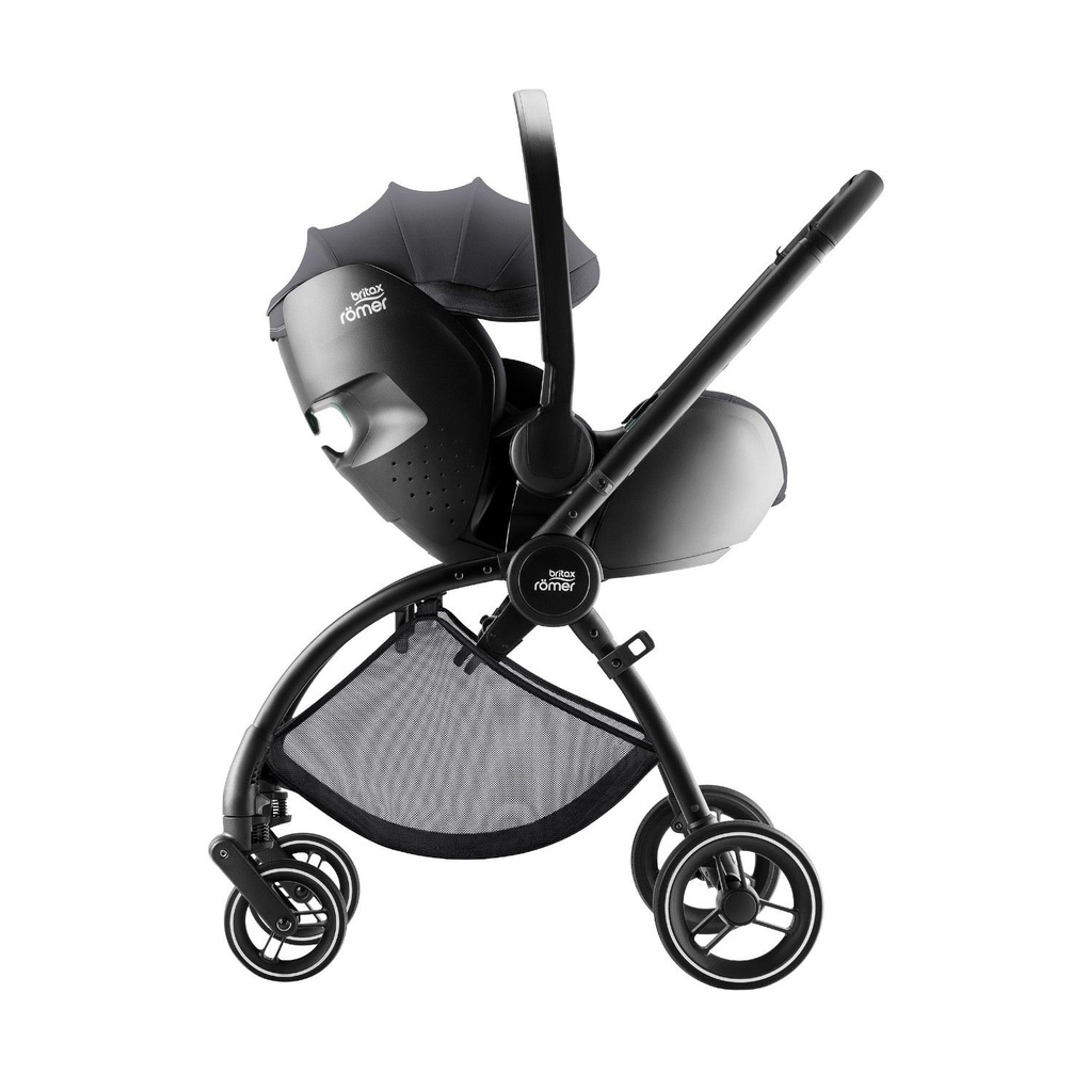 Britax Römer Rio Stroller + BabySafe Pro Infant Car Seat Style Carbon Black