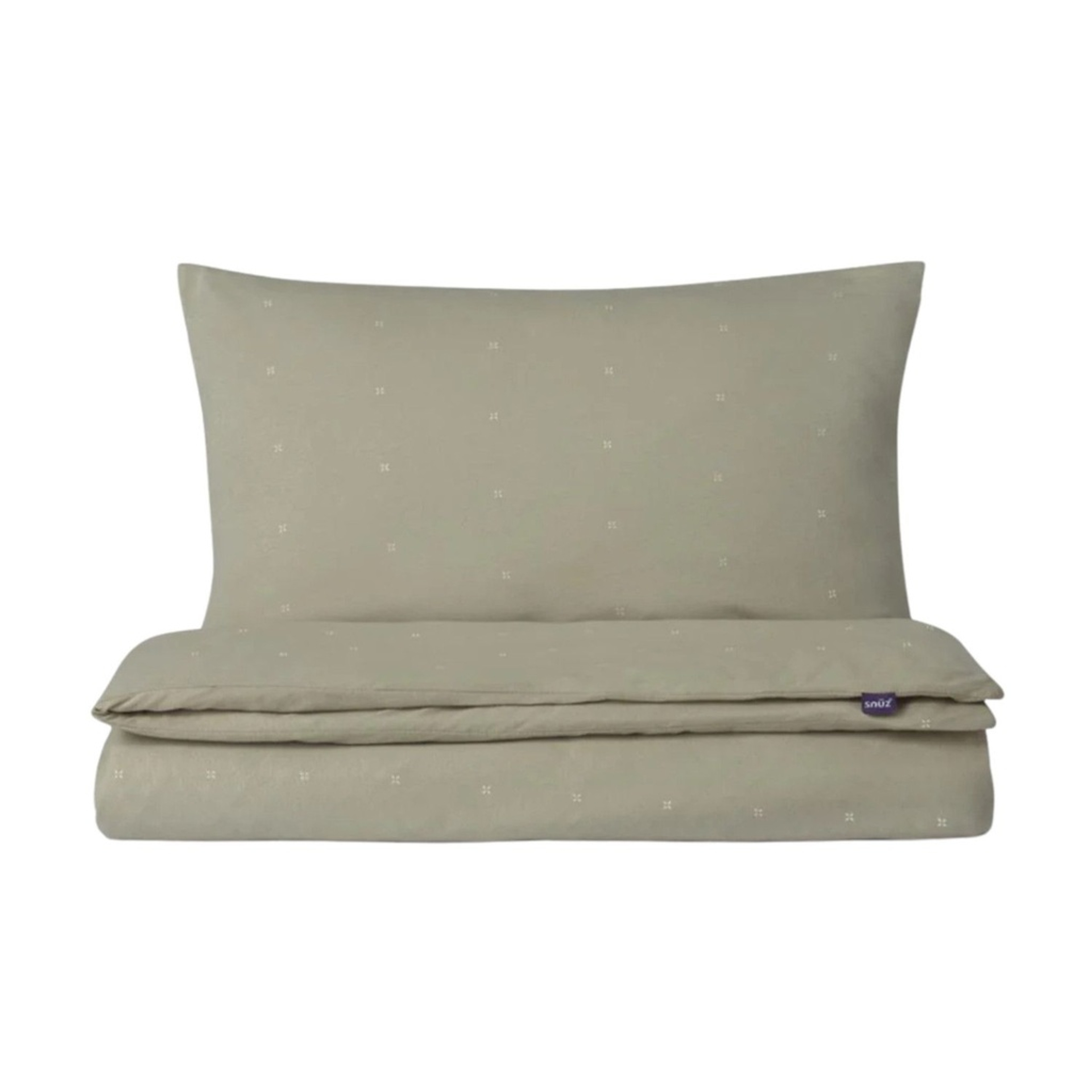 Snuz Cot Bed Duvet Cover + Pillowcase Sage Cross BD028ET