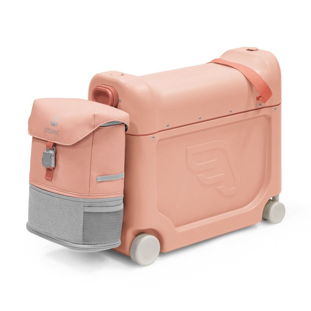 Stokke JetKids BedBox Travel Case + Crew Backpack Coral Pink 681401