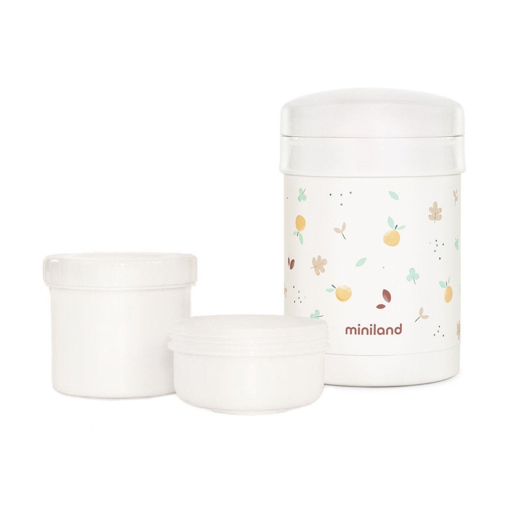Miniland Solid Food Thermos 2 Containers 350ml + 200ml Valencia 89575