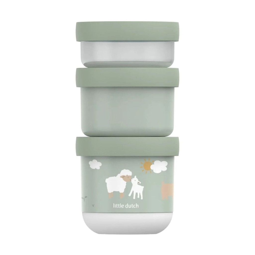 Little Dutch x Mepal 3 Stackable Containers Little Farm 108034065399