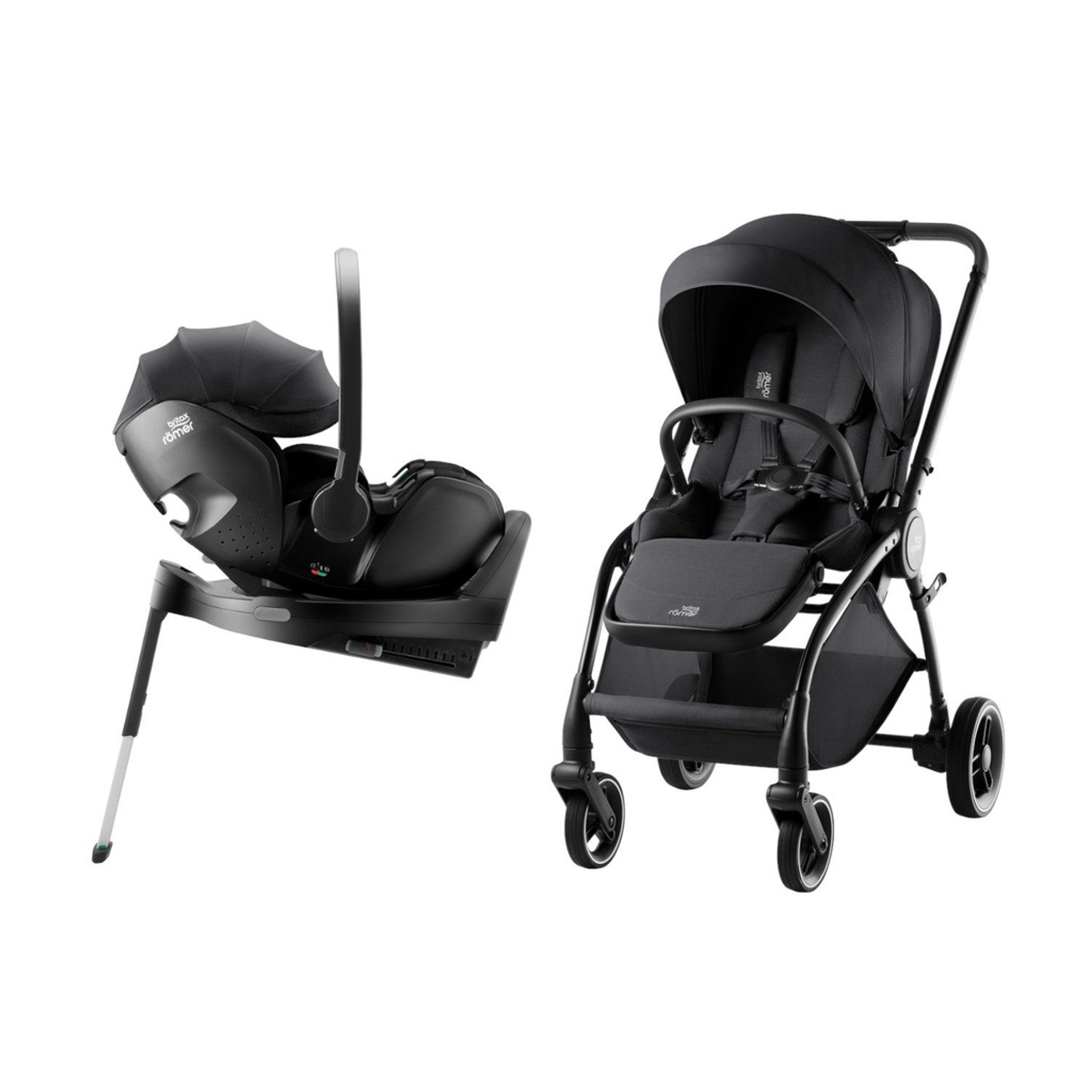 Britax Römer Rio Stroller + BabySafe Pro Infant Car Seat + Vario Style Base Carbon Black