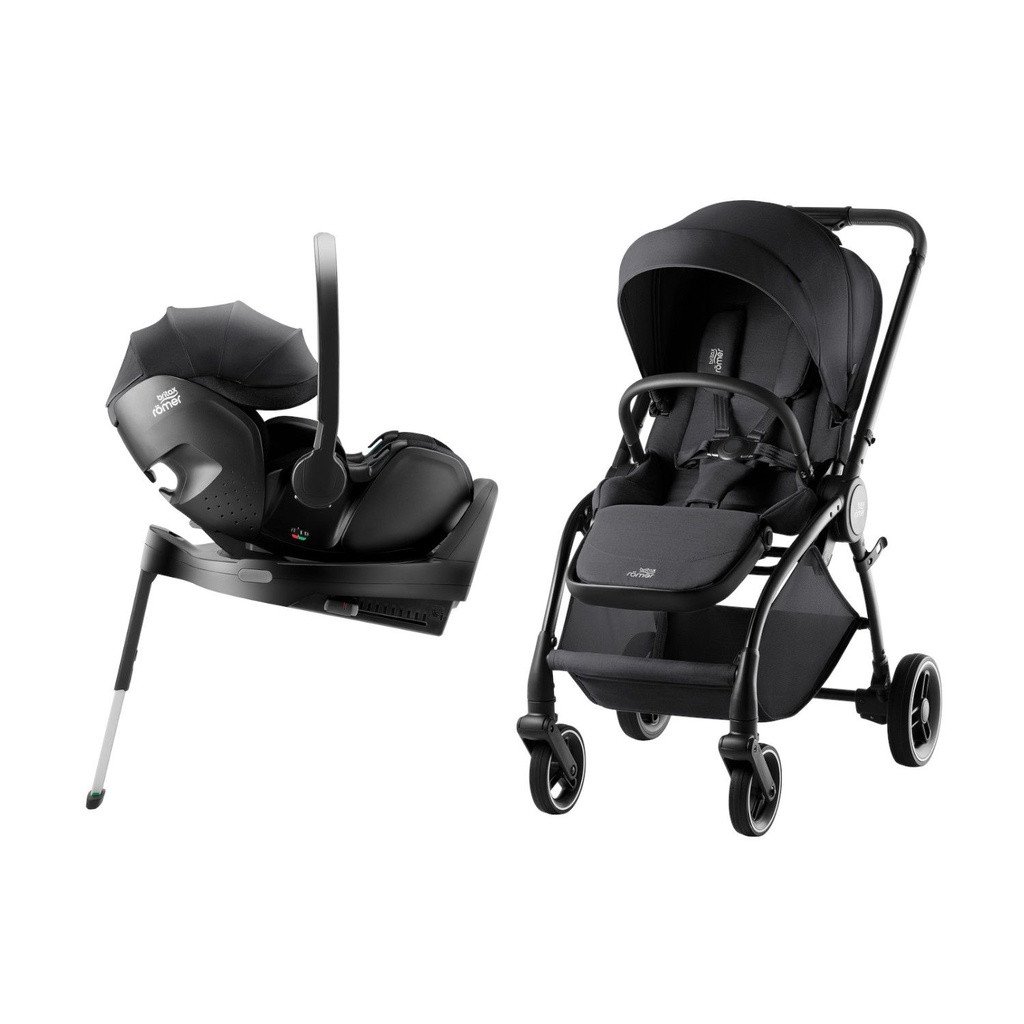 Britax Römer Rio Stroller + BabySafe Pro Infant Car Seat + Vario Style Base Carbon Black