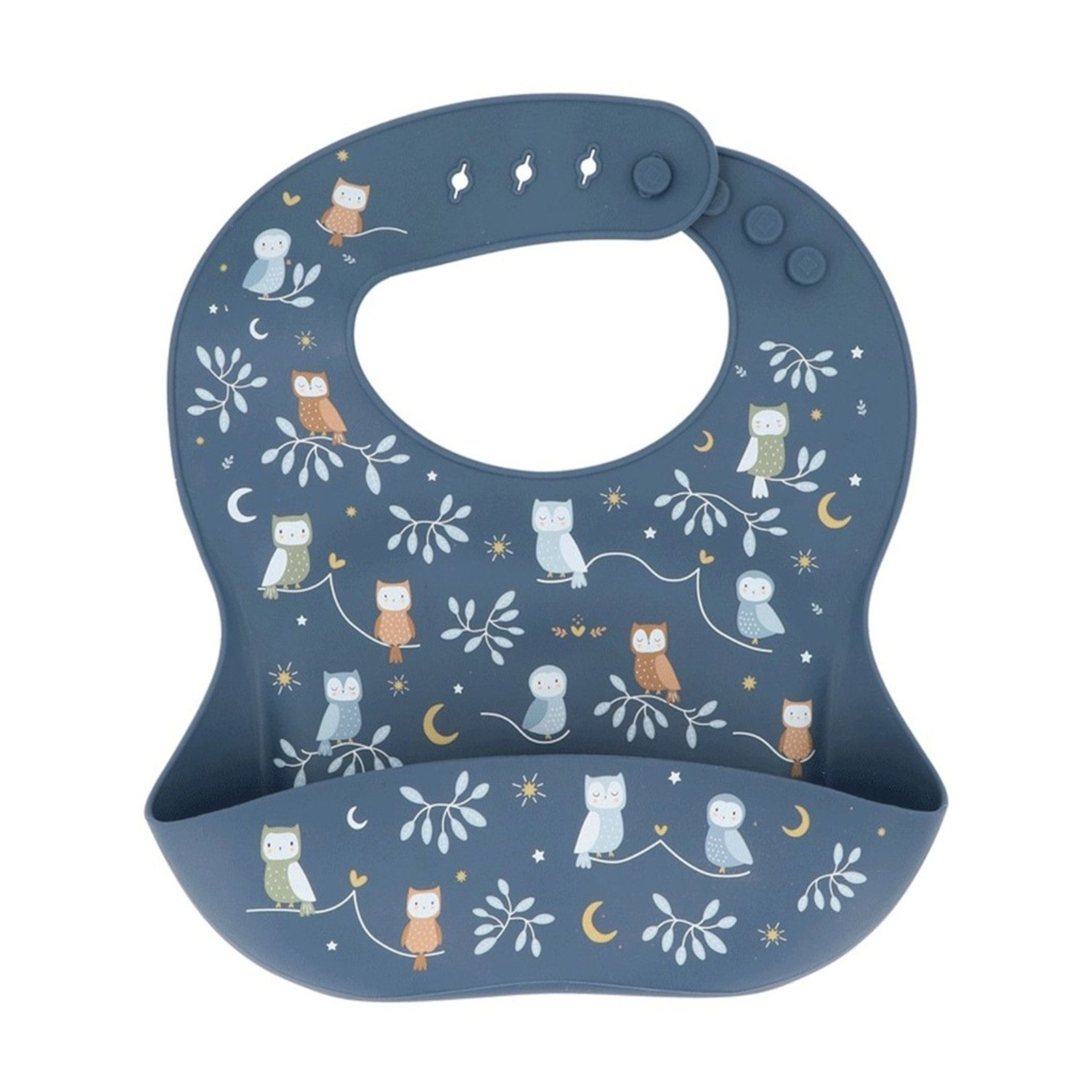 Tutete Silicone Bib with Pocket Magical Forest