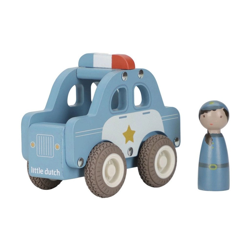 Little Dutch Wooden Police Car FSC +18M LD2531