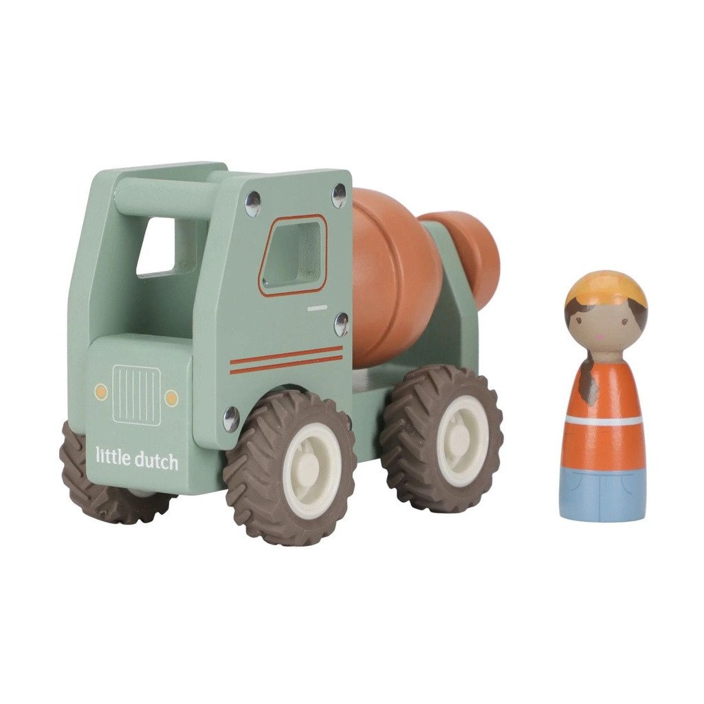 Little Dutch Wooden Cement Mixer FSC +18M LD2529
