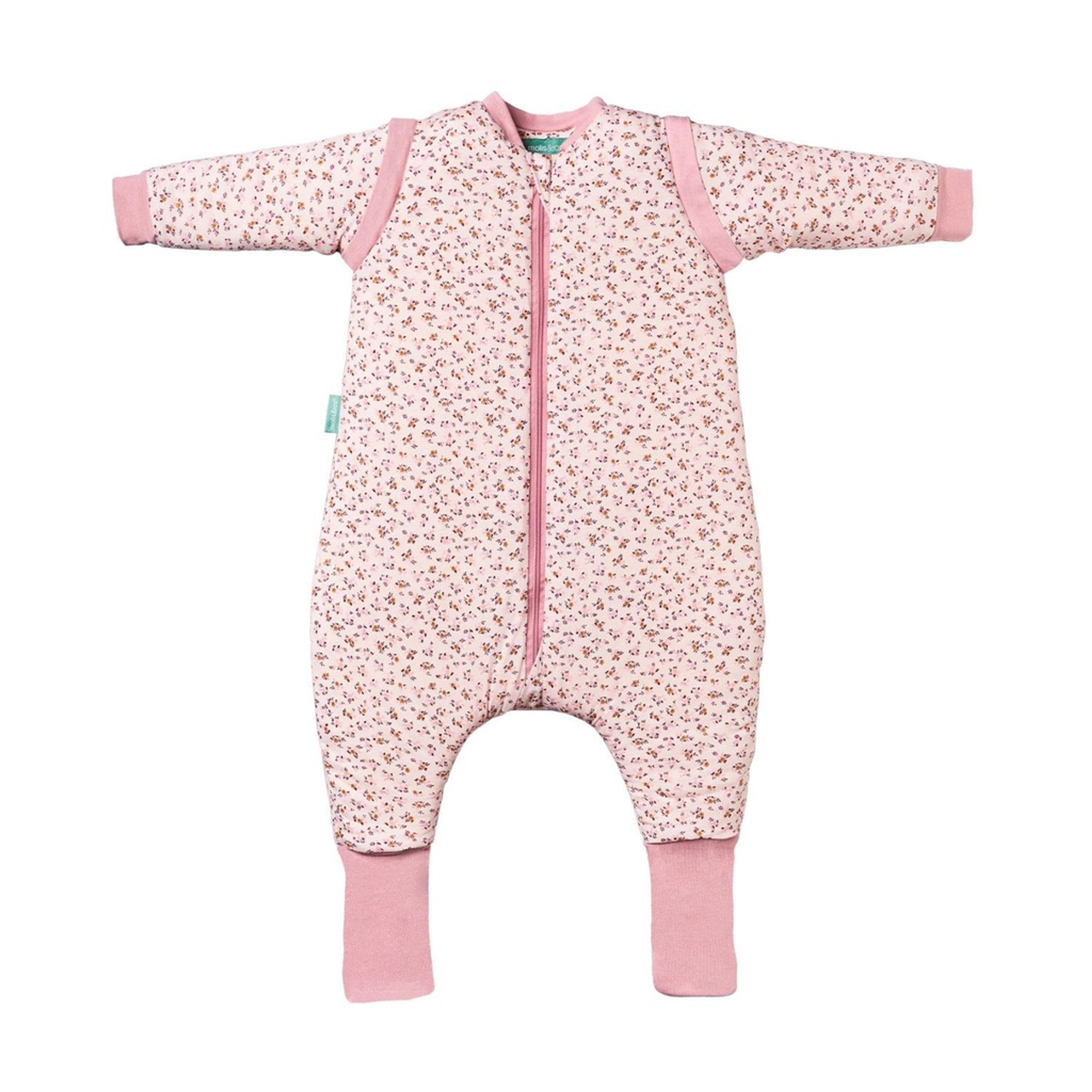 Molis&Co Sleepsuit with Sleeves and Socks TOG 2.5 Misty Rose 90-100cm