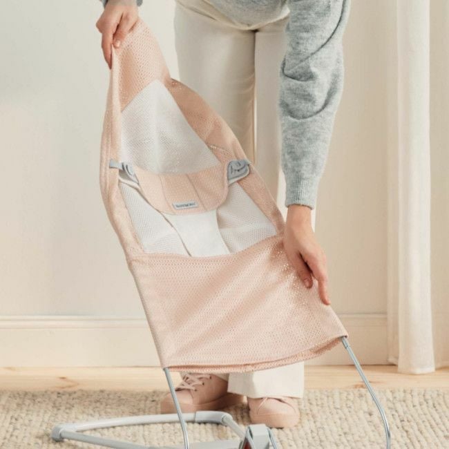 BabyBjörn Espreguiçadeira Balance Soft Mesh Pearly Pink/White 005142