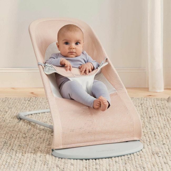 BabyBjörn Espreguiçadeira Balance Soft Mesh Pearly Pink/White 005142
