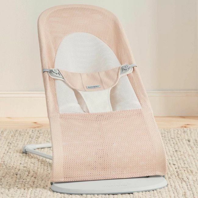 BabyBjörn Espreguiçadeira Balance Soft Mesh Pearly Pink/White 005142