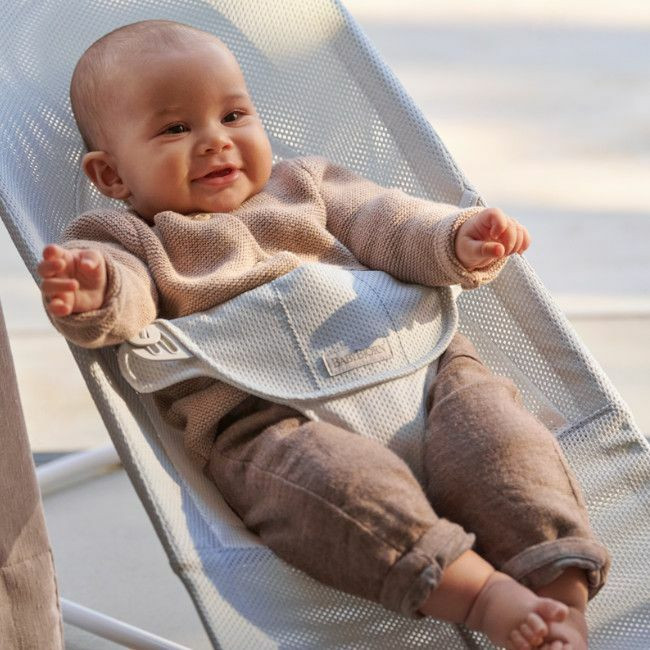 BabyBjörn Espreguiçadeira Balance Soft Mesh Silver/White 005129