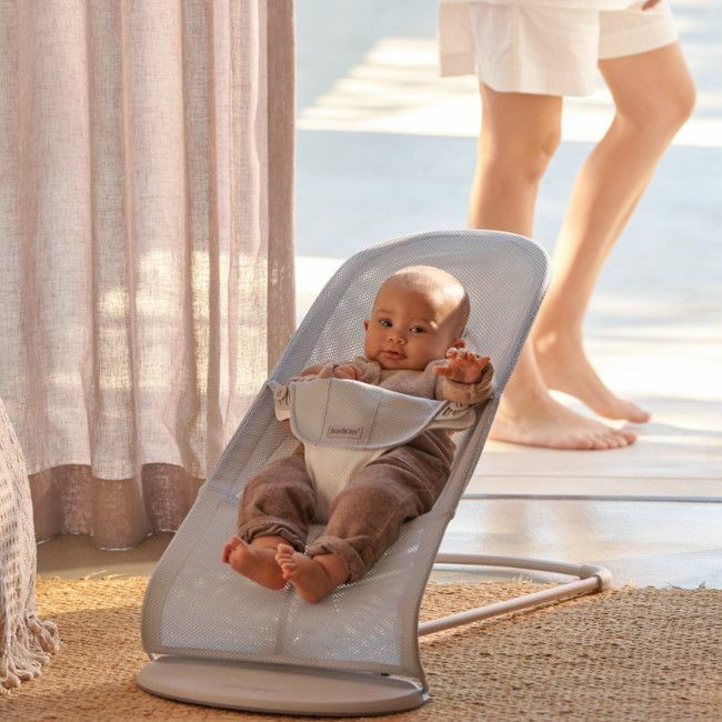 BabyBjörn Espreguiçadeira Balance Soft Mesh Silver/White 005129