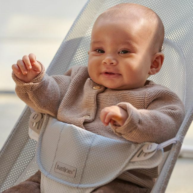 BabyBjörn Espreguiçadeira Balance Soft Mesh Silver/White 005129