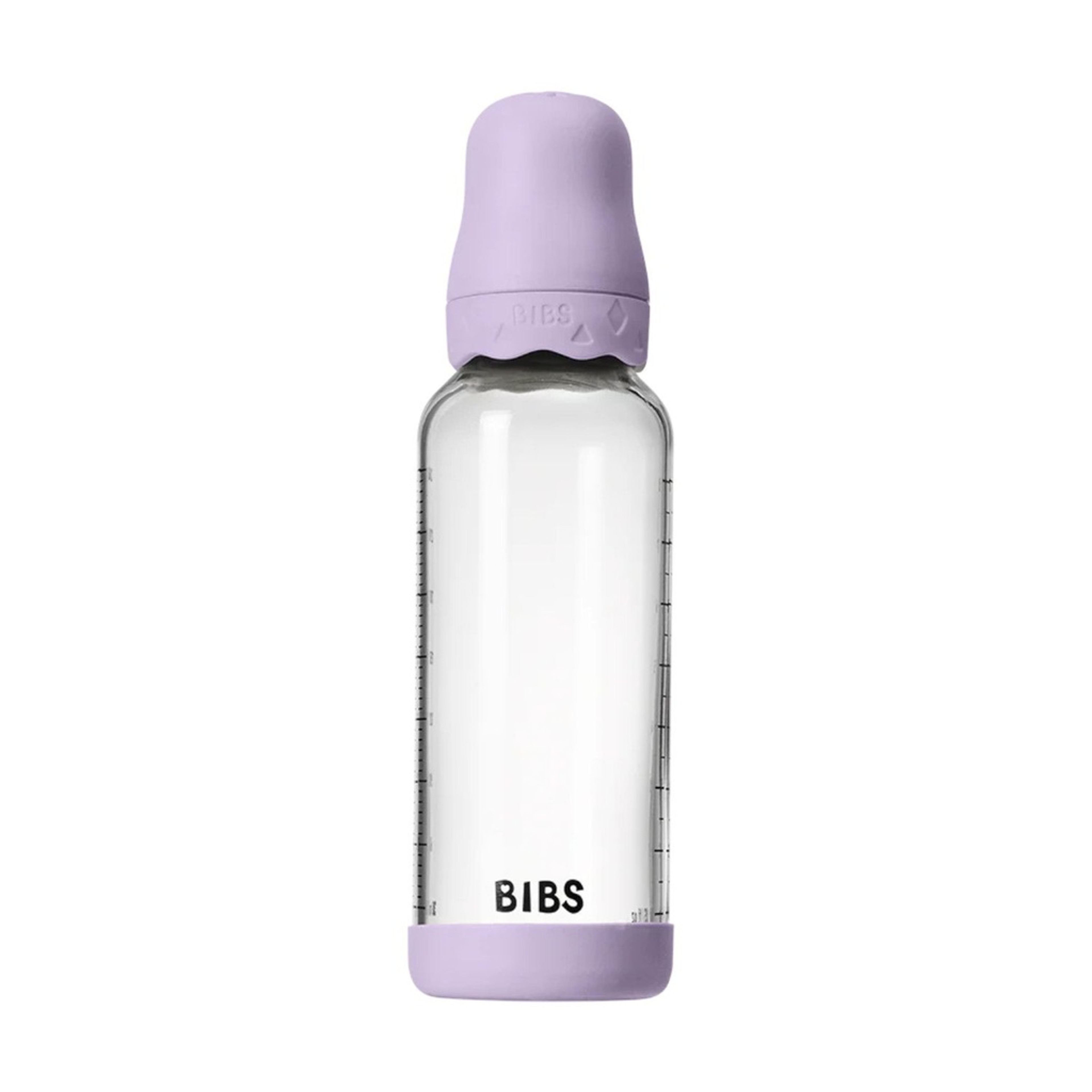 BIBS Biberão Vidro Tetina Redonda Fluxo Médio Violet Sky 240ml