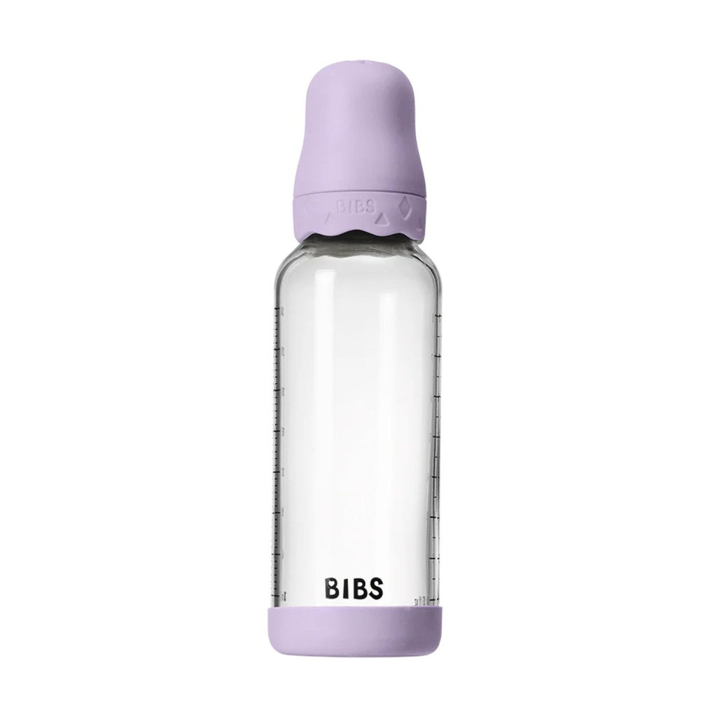 BIBS Biberão Vidro Tetina Redonda Fluxo Médio Violet Sky 240ml