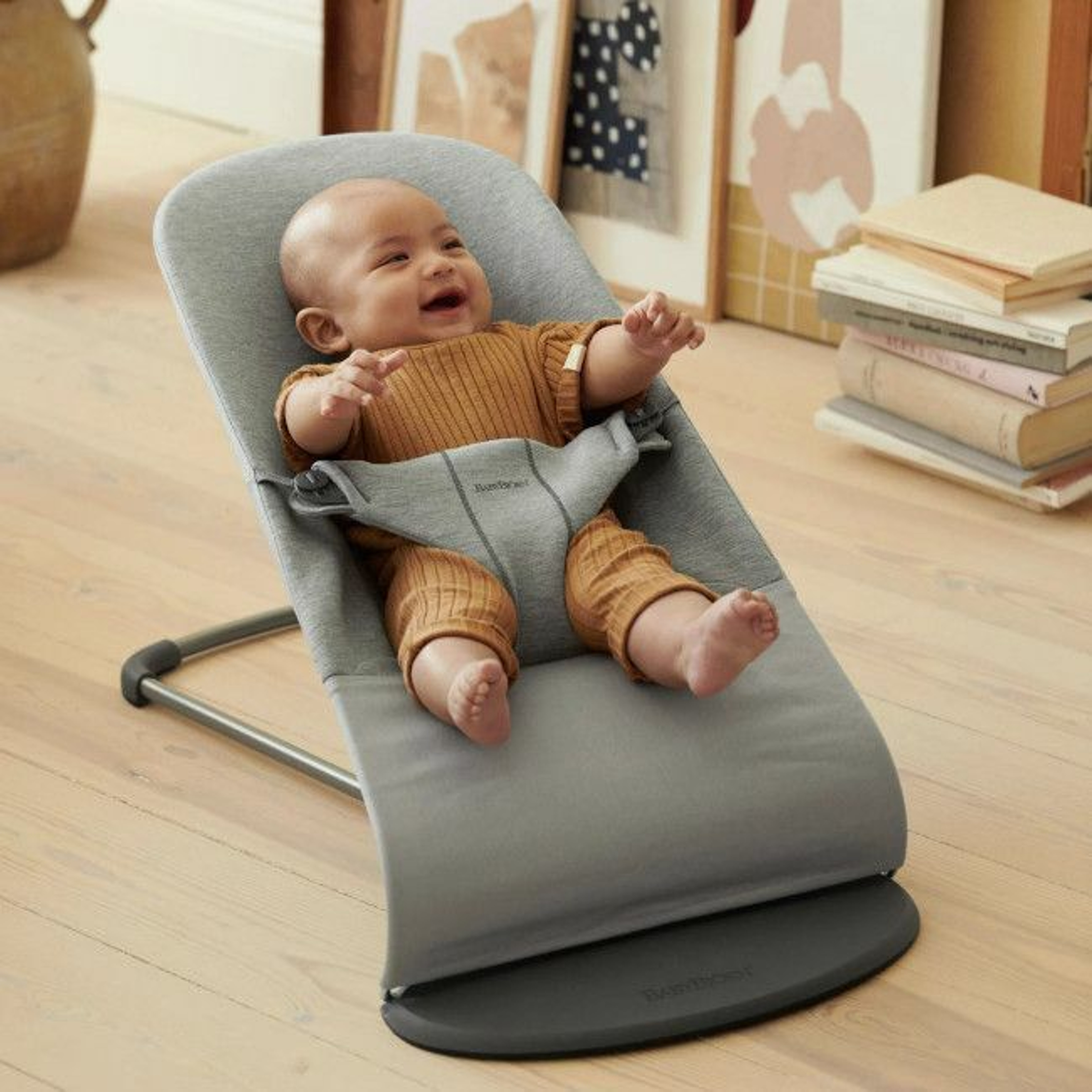 BabyBjörn Espreguiçadeira Bliss 3D Jersey Light Grey 006072