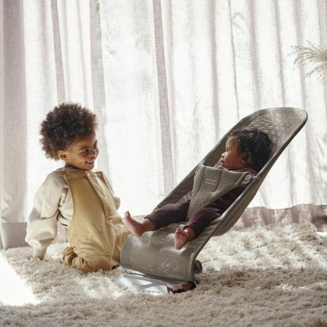 BabyBjörn Espreguiçadeira Bliss Mesh Grey Beige 006102
