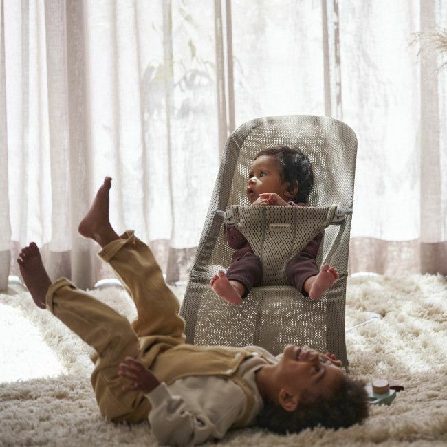 BabyBjörn Espreguiçadeira Bliss Mesh Grey Beige 006102