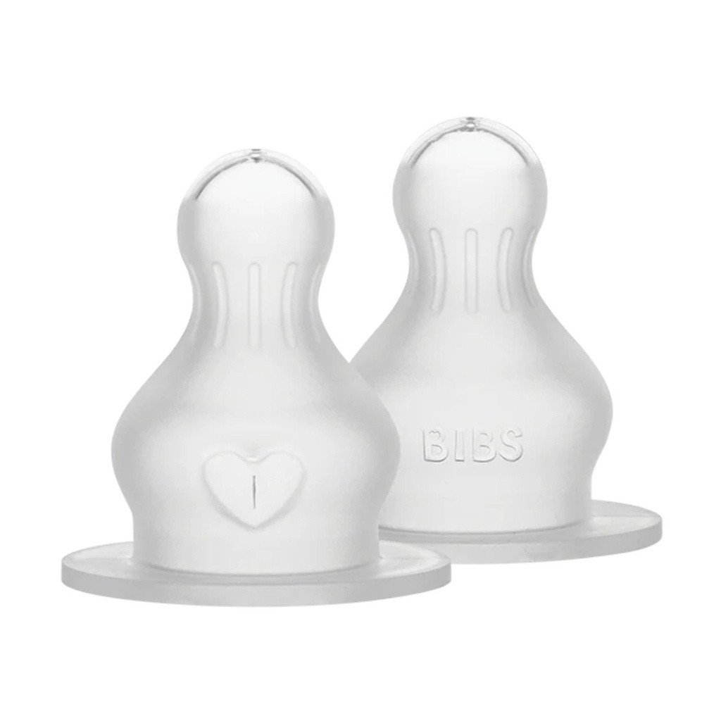BIBS 2 Silicone Teats Slow Flow