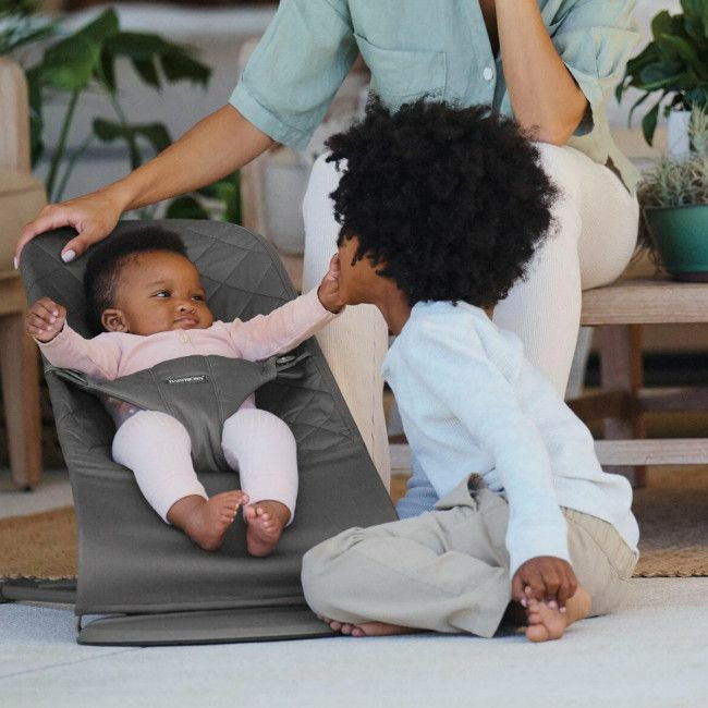 BabyBjörn Espreguiçadeira Bliss Woven Anthracite 006121