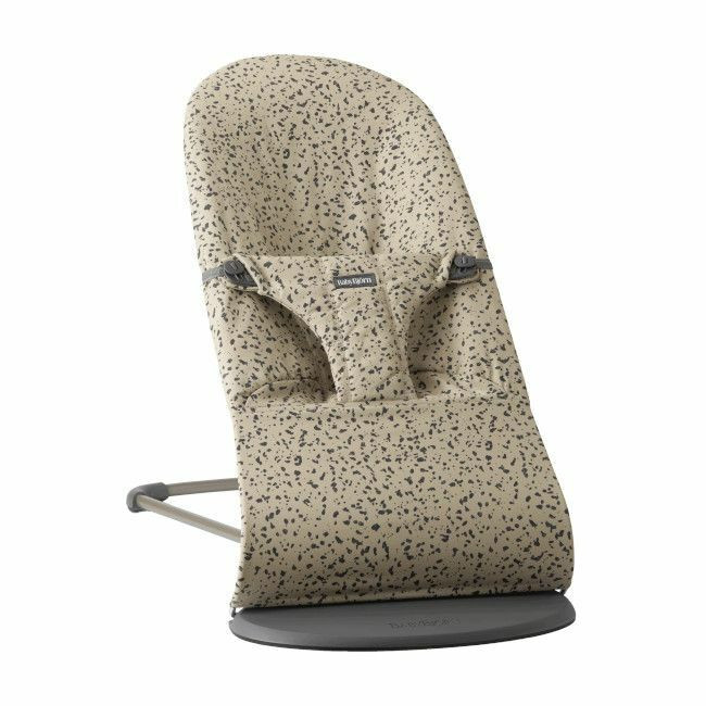 BabyBjörn Bliss Bouncer Woven Beige/Dark Grey Print 006038