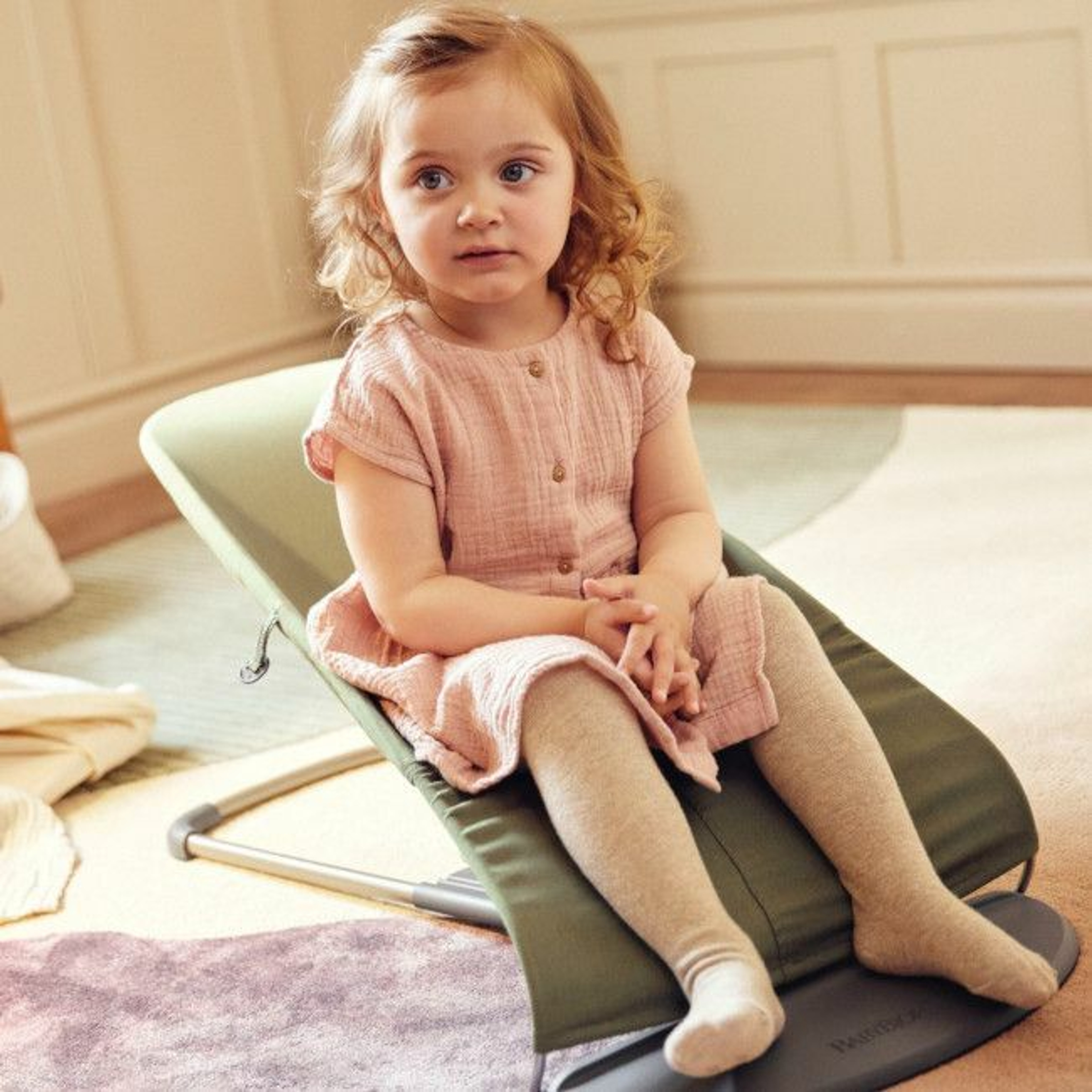 BabyBjörn Espreguiçadeira Bliss Woven Dark Green 006046