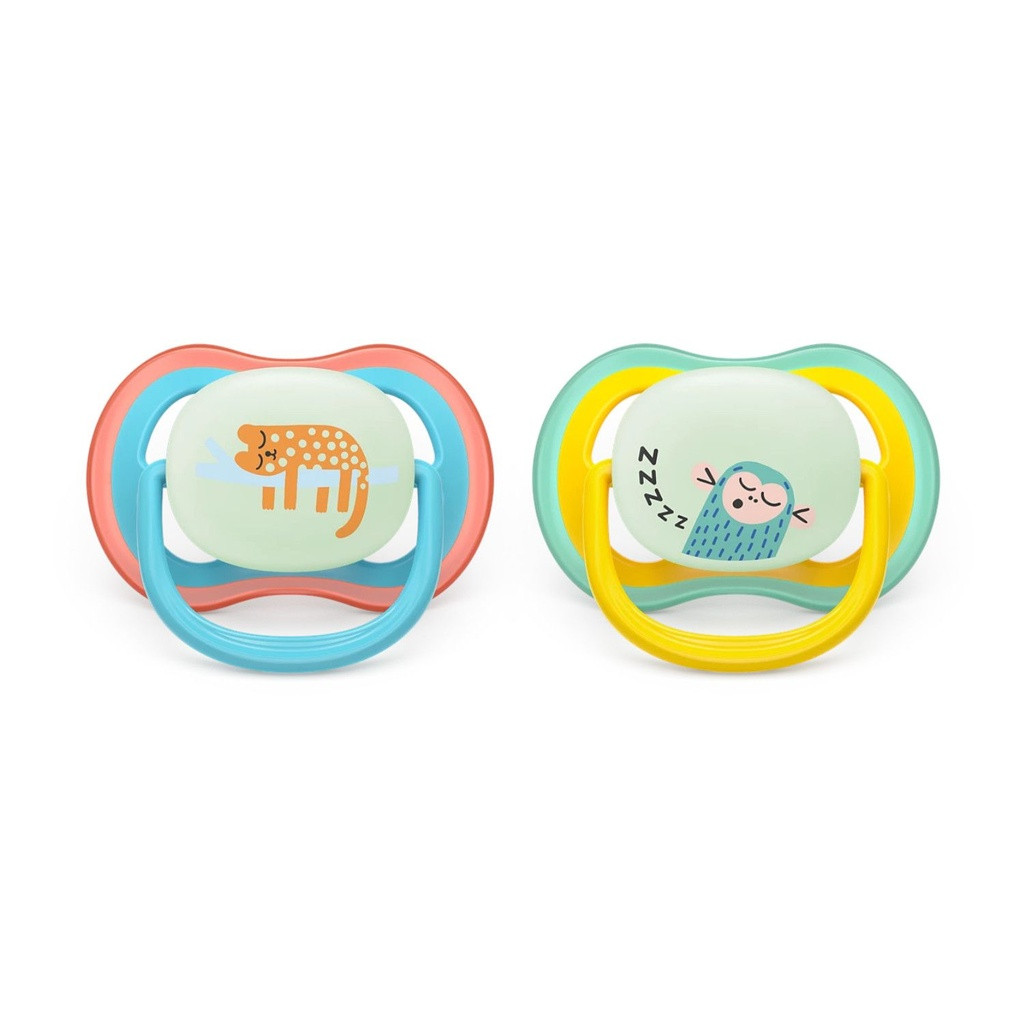 Philips AVENT 2 Chupetas Ultra Air Night Leopardo/Macaco +18M 177SCF376/32