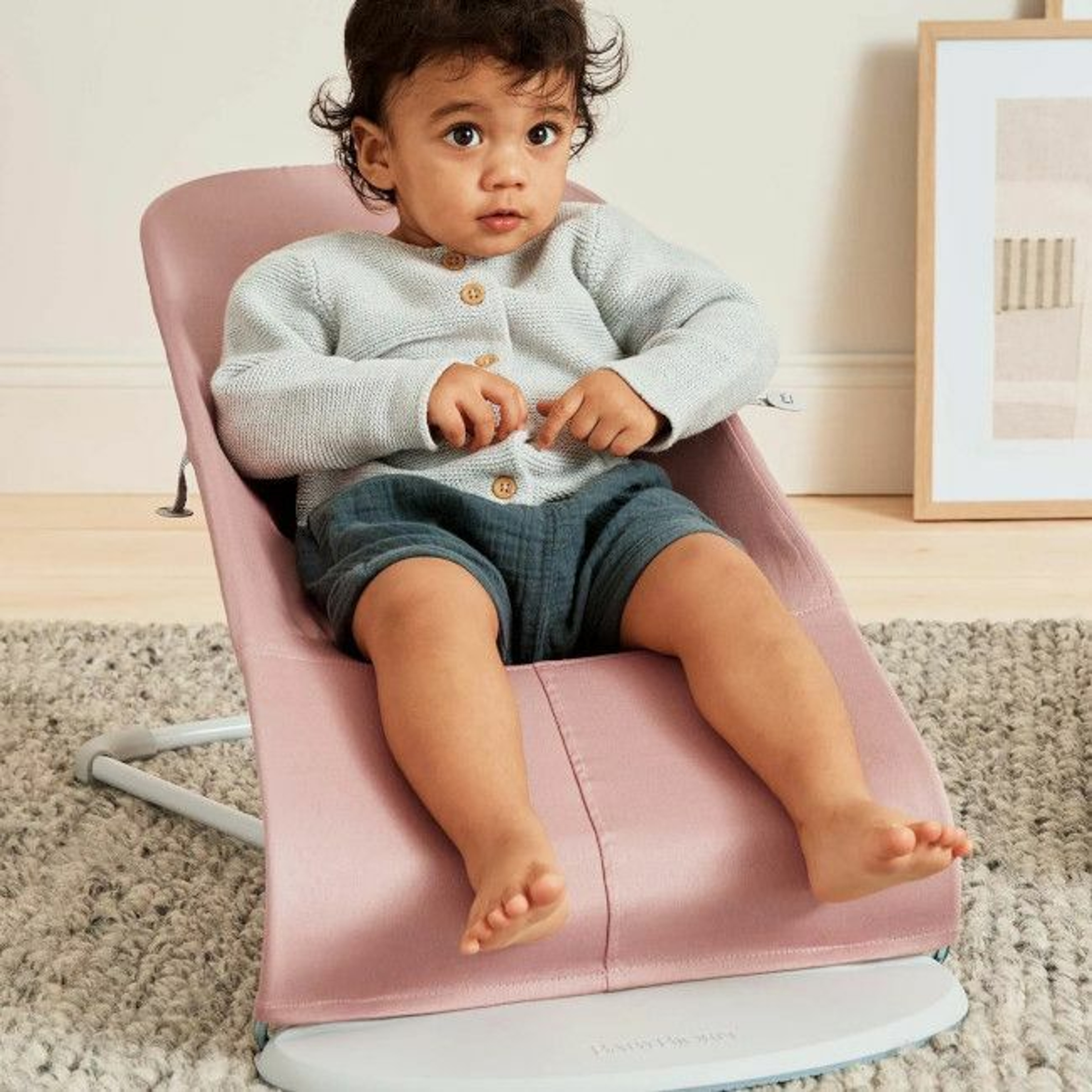 BabyBjörn Espreguiçadeira Bliss Woven Pétala Dusty Pink 006222