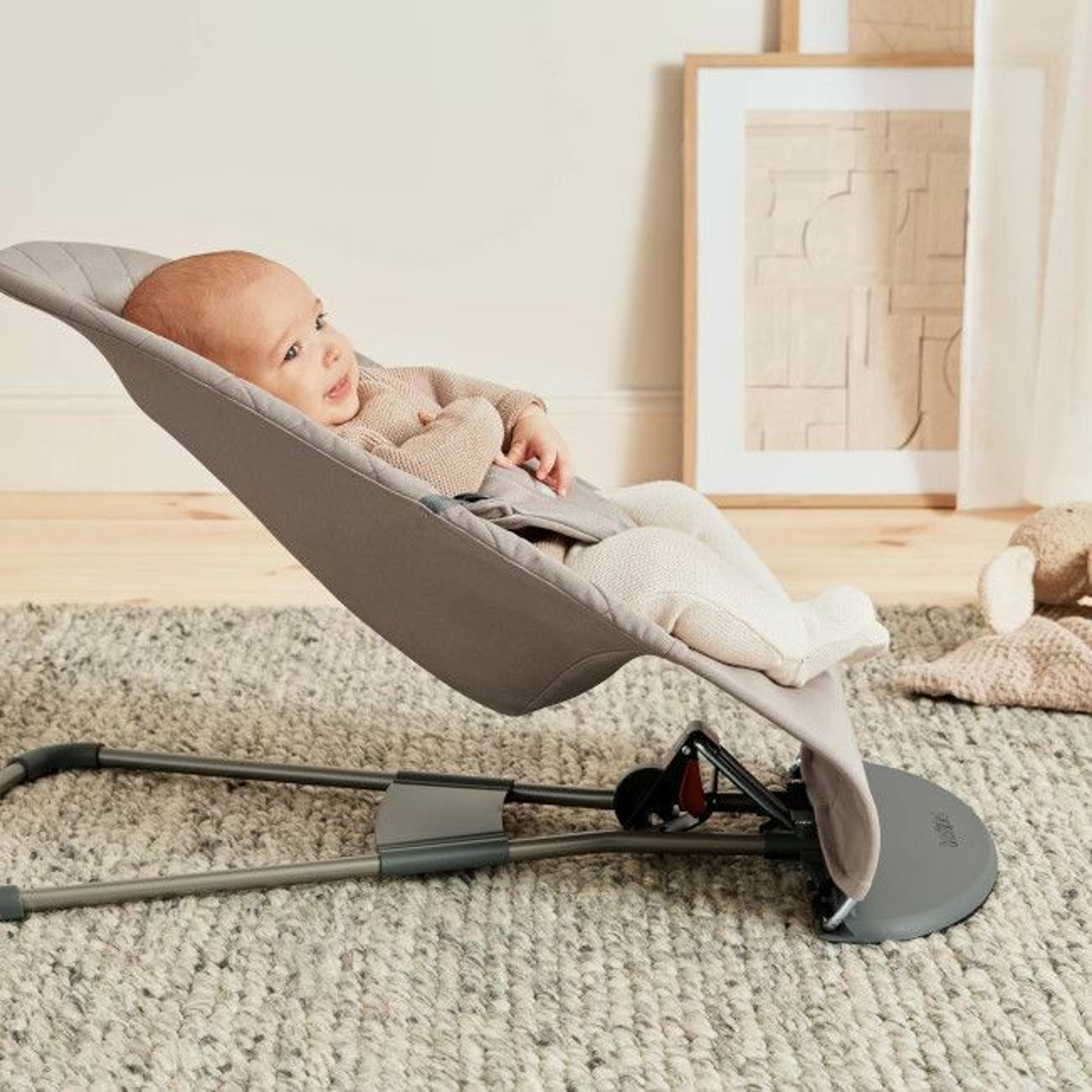 BabyBjörn Espreguiçadeira Bliss Woven Sand Grey 006217