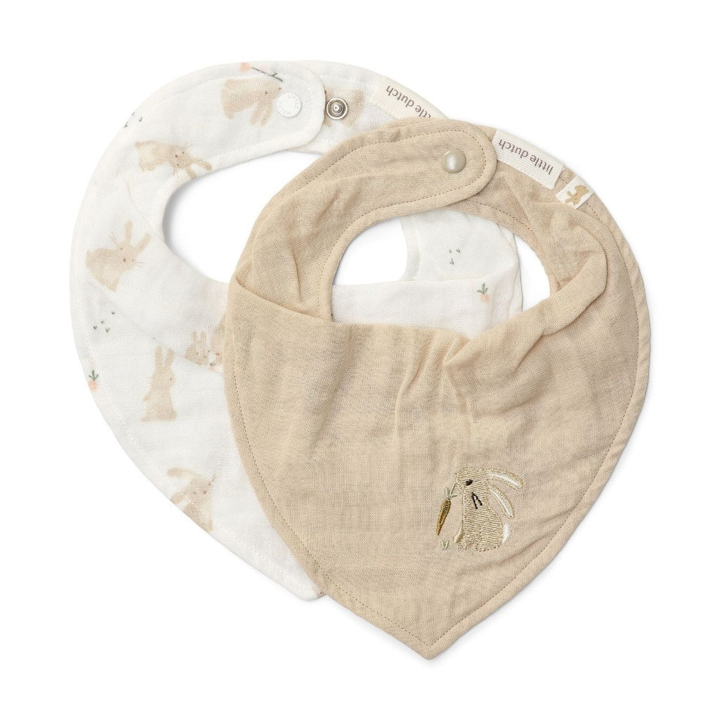 Little Dutch 2 Bandana Bibs Baby Bunny TE50195033