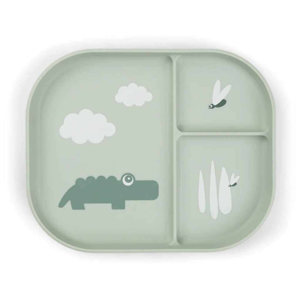 Done by Deer Prato Foodie com Divisórias Croco Green 1736553