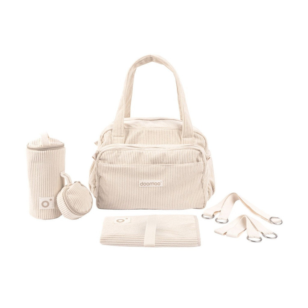 Doomoo Saco Muda-Fraldas Fluffy Corduroy Sand 5FY01