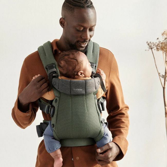 BabyBjörn Porta-Bebé Harmony 3D Mesh Dark Green 088047